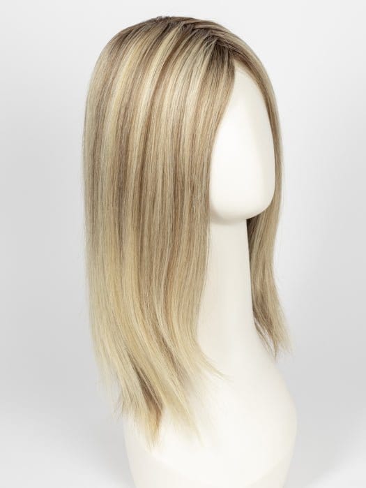 12FS8 SHADED PRALINE | Medium Natural Gold Blonde, Light Gold Blonde, Pale Natural Blonde Blend, Shaded with Dark Brown